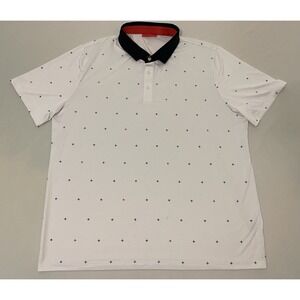 Redvanly Polo Shirt Mens XXL White Sheridon Golf Stretch Performance Plus Design